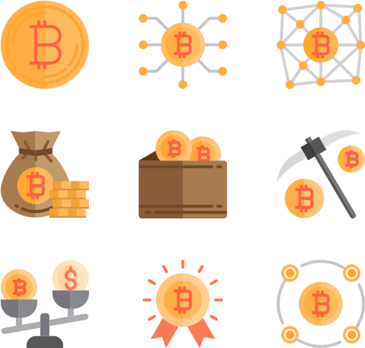 Bitcoin Icon Packs Vector Psd Png - Coin (600x564), Png Download