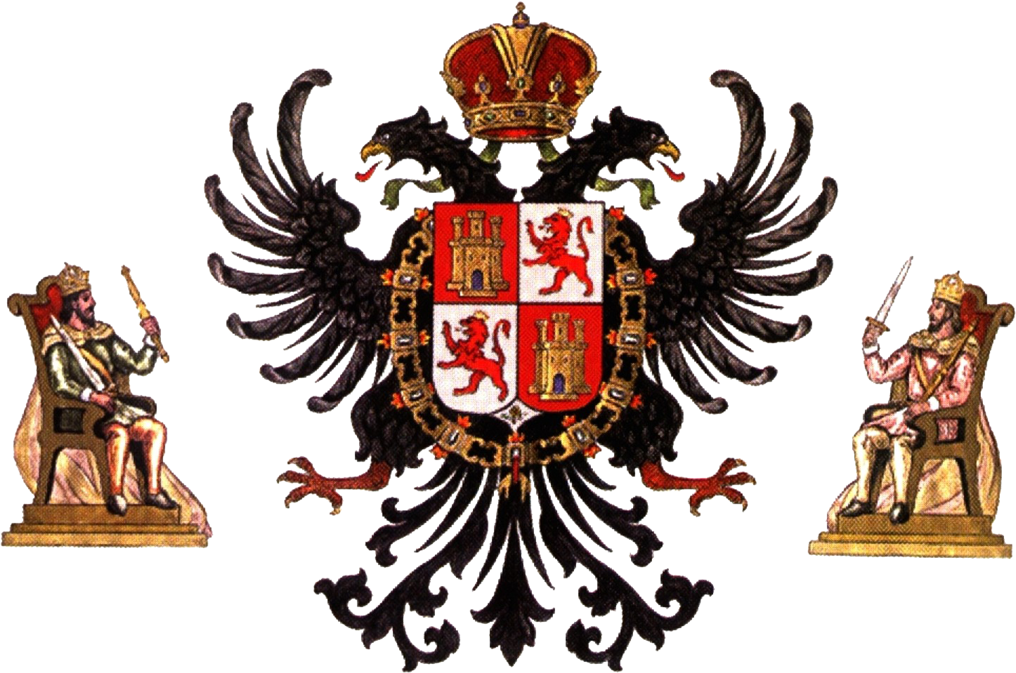 Escudo De Toledo - Coat Of Arms Of Castile And Leon (1483x973), Png Download