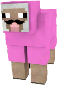 Pink Sheep Minecraft Form - Pink Sheep Minecraft Exploding Tnt (383x479), Png Download