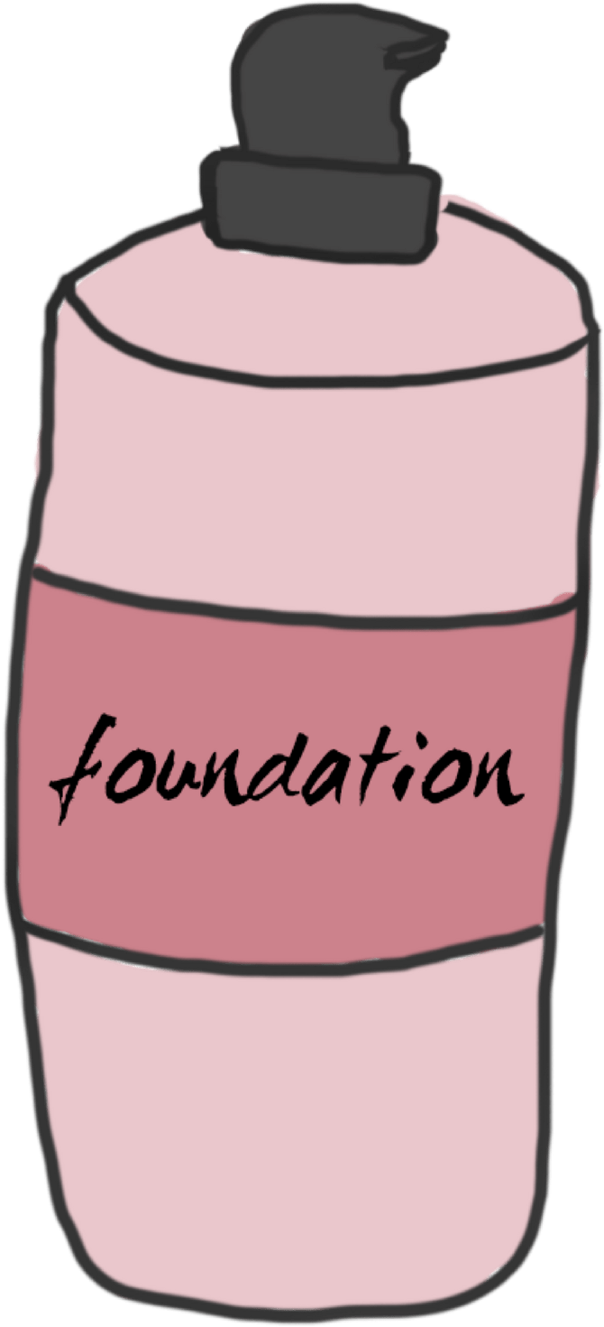 Makeup Clipart Foundation - Clip Art Foundation Makeup (1024x1634), Png Download