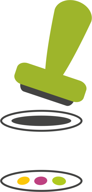 Custom Stamps Self Inking Sheffield Ds Creative - Stamp Icon Green Png (363x755), Png Download