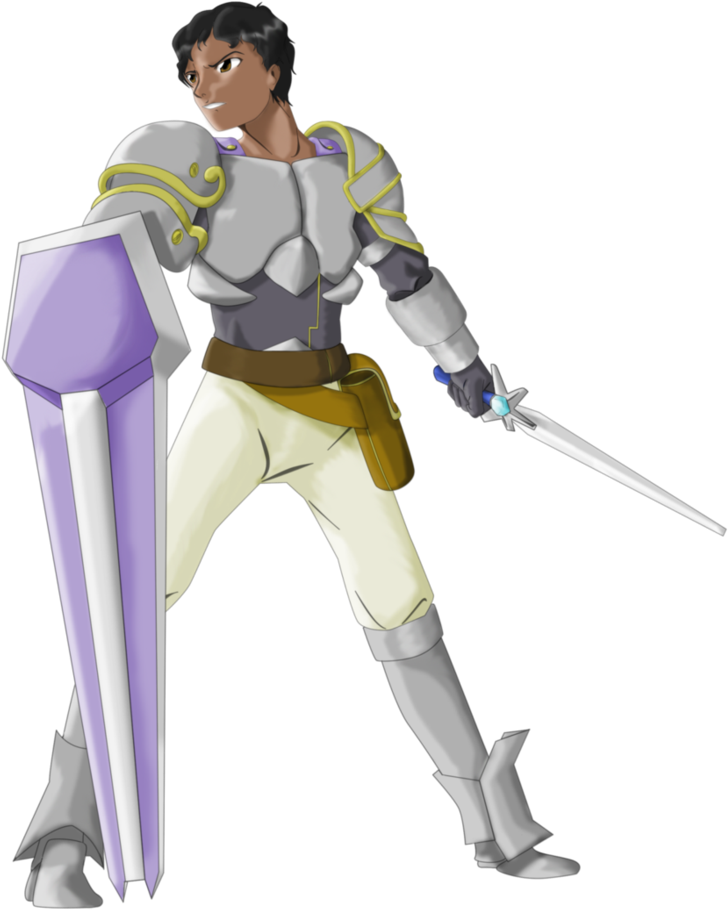 Tagg Depicted As A Fire Emblem-style Knight, By Pikaninja7 - Portable Network Graphics (790x1011), Png Download