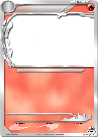 Blank Water Pokemon Card (373x521), Png Download
