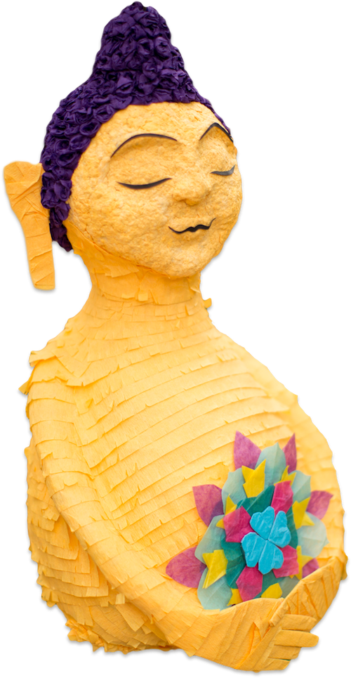 Break Free Pinata Buddha - Doll (500x965), Png Download