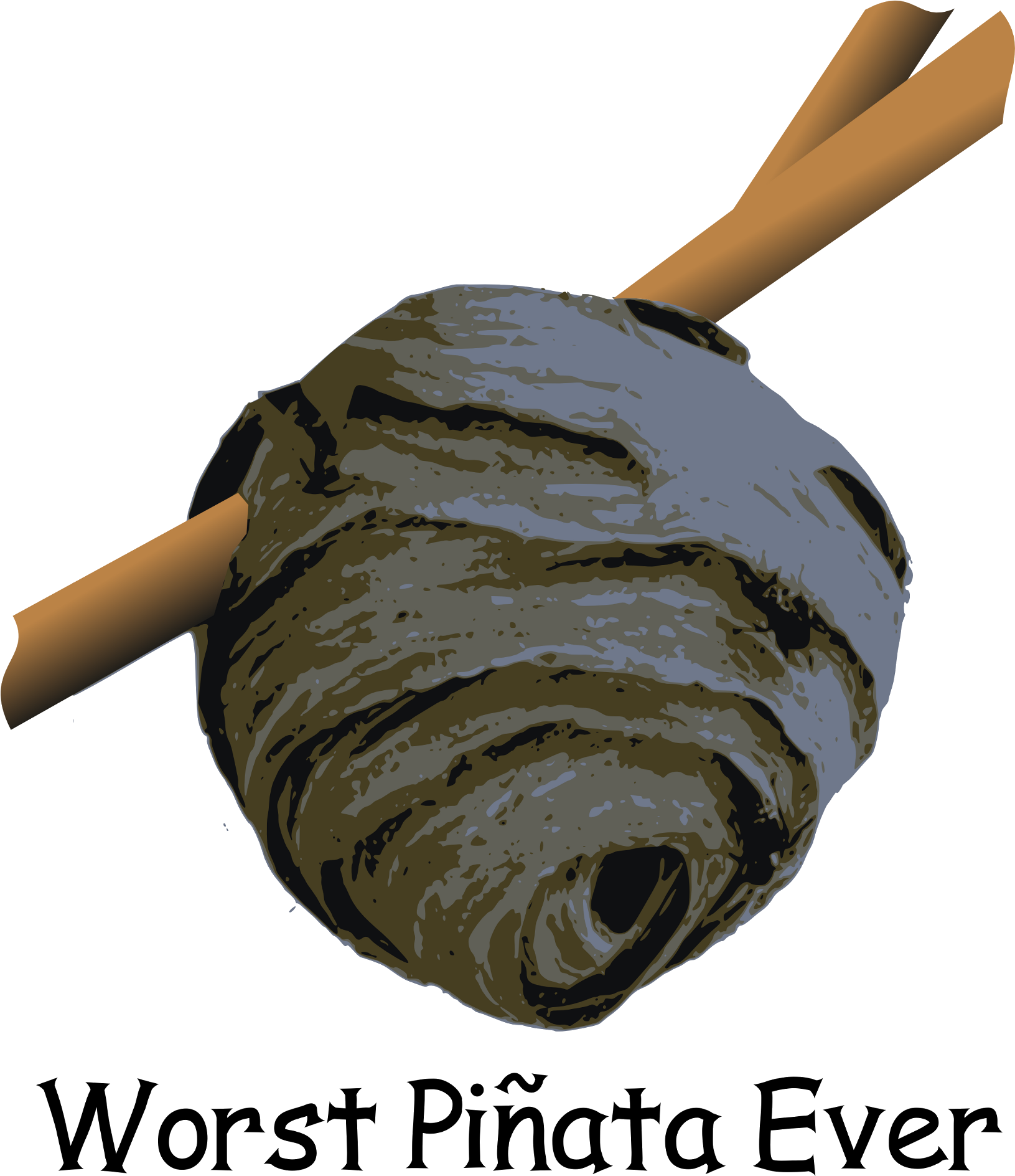 Worst-pinata - Bald Faced Hornet Nest (1708x2000), Png Download