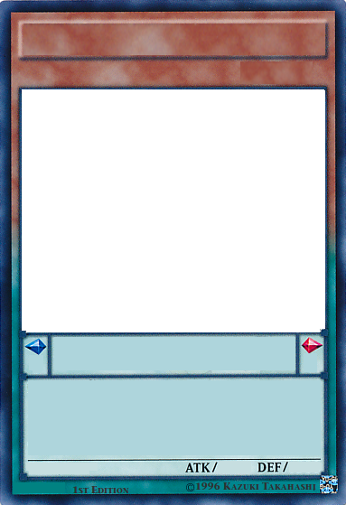 Yu Gi Oh Blank Card Template - Yugioh Pendulum Monster Template (383x559), Png Download