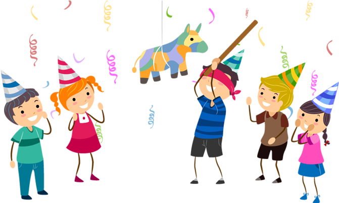 Imagen - Hitting A Pinata (690x401), Png Download