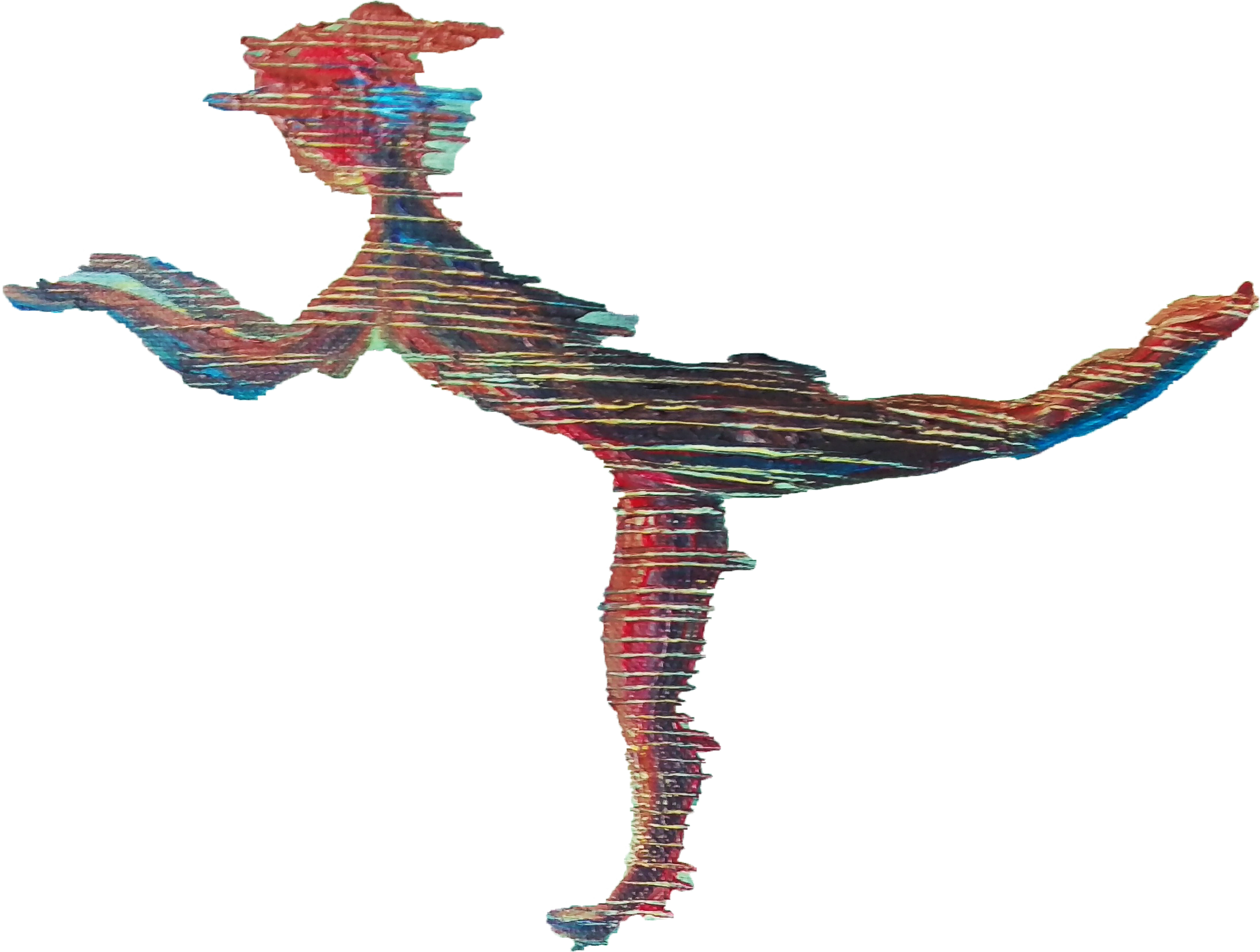 Arabesque At The Barre - Reindeer (2194x1658), Png Download