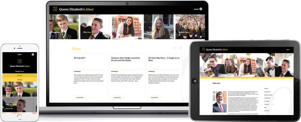 Visit Queen Elizabeth's School Website - Iphone (1160x610), Png Download