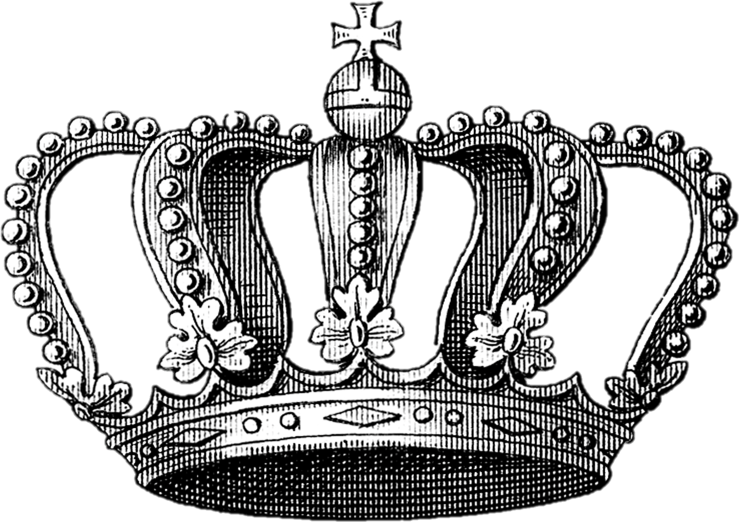 Queen Elizabeth I - Crown With Cross (1500x1134), Png Download