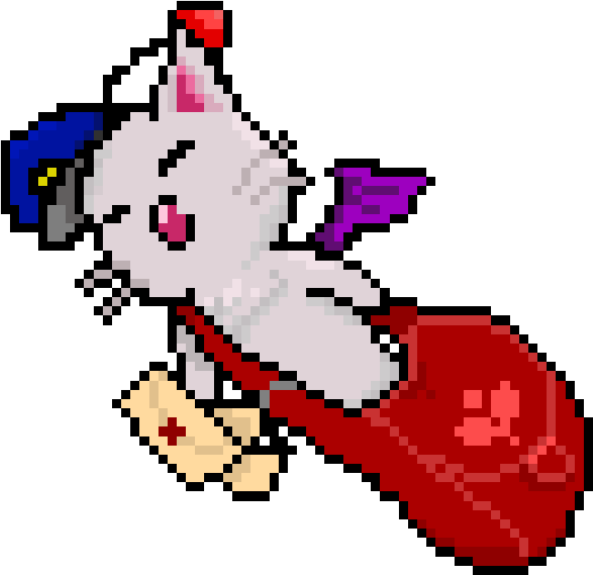 Ff Ixi - Ff Moogle Transparent Gif (650x650), Png Download