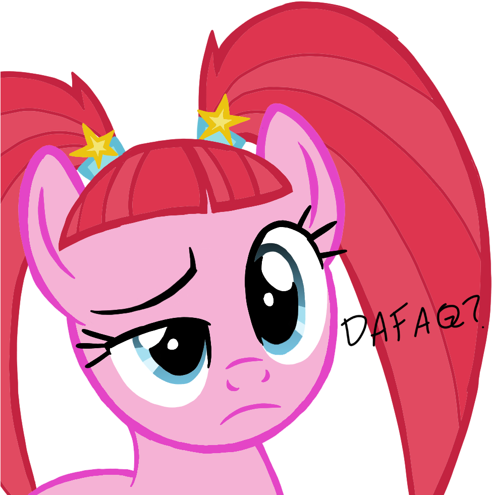 Confused, Dafuq, Derpibooru Exclusive, Earth Pony, - Cartoon (1000x1000), Png Download