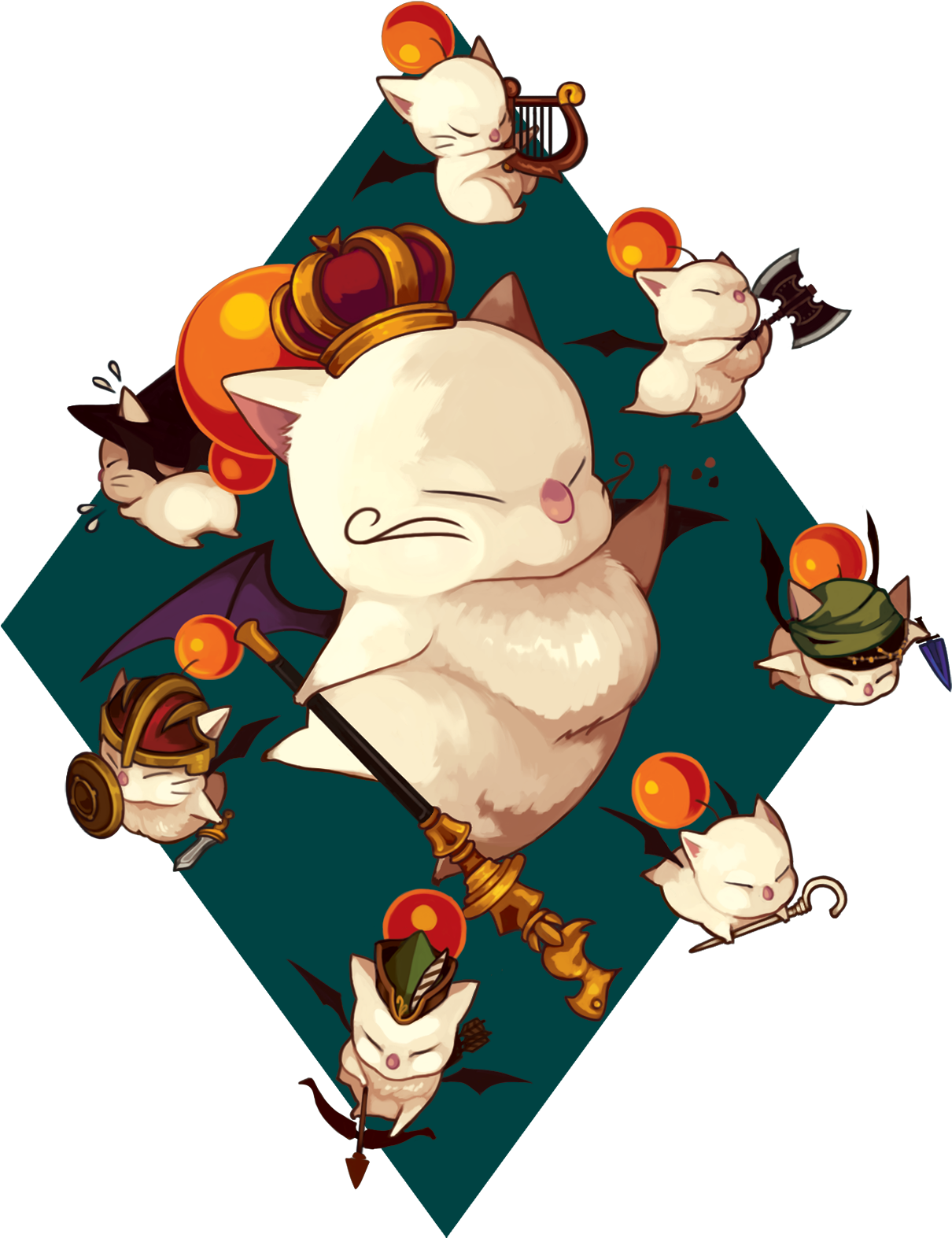 “ Good King Moogle Mog, Good King Mog, Lord Of - Moogle Art Ff14 (1280x1670), Png Download