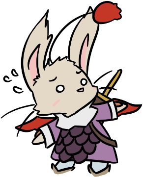 Run, Moogle Knight, Run - Cartoon (362x385), Png Download