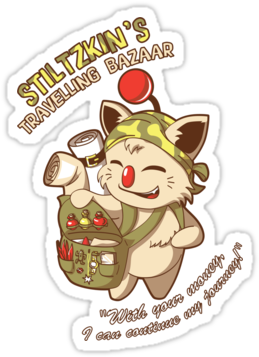 Is Anyone Else Hoping Moogle Deliveries Leads To A - Stiltzkin's Travelling Bazaar Unisex T-shirts (375x360), Png Download
