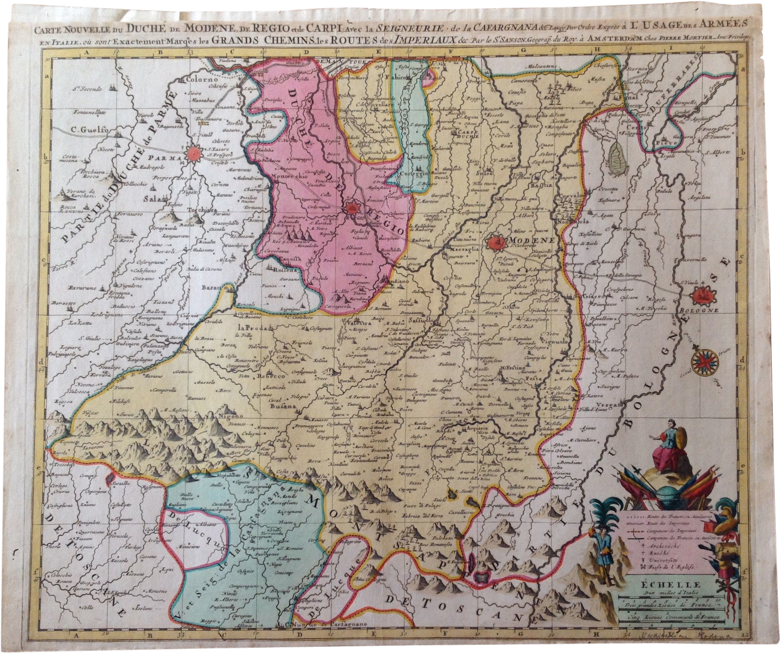 Antique Map Of Italy - Antique Maps Emilia Romagna (1582x1582), Png Download