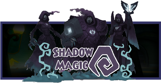 Shadow Magic Banner 2 With Background - Shadow Magic Symbol Wizard101 (530x295), Png Download