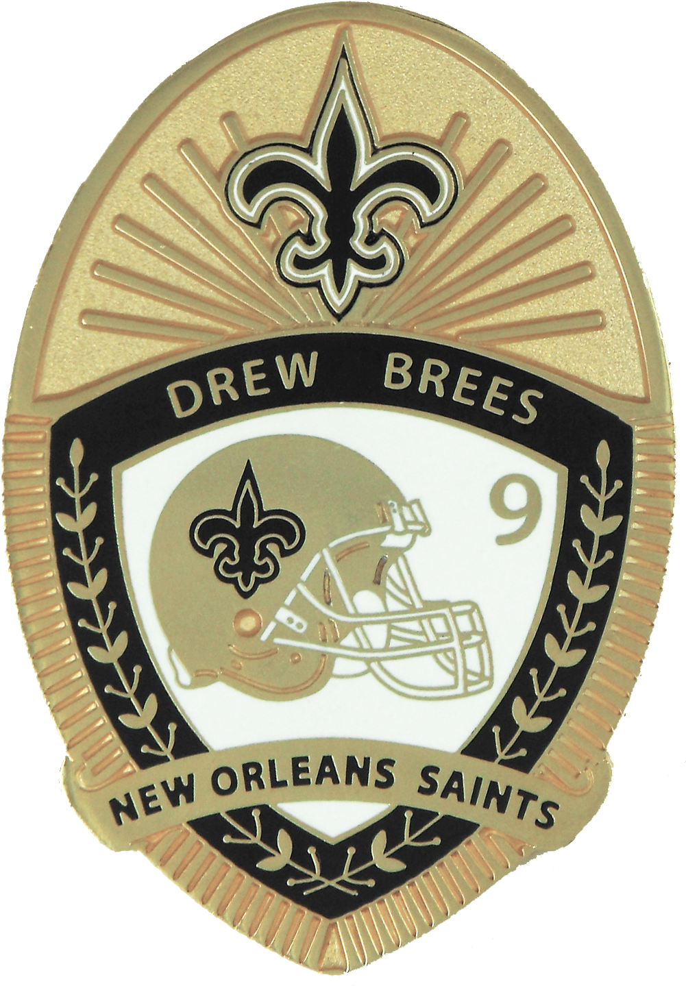 Drew Brees Honoring American Troop Coin - New Orleans Saints (1014x1449), Png Download