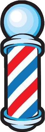 Barbershop Comb Over Real - Barber Pole Drawings (301x488), Png Download