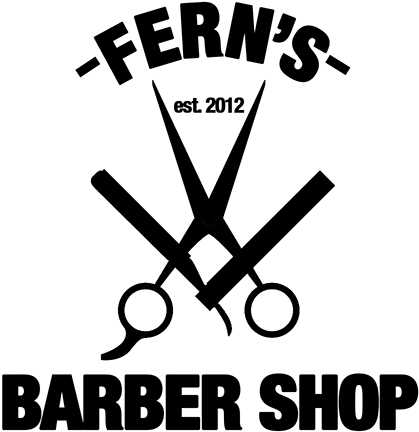Fern's Barber Shop Logo On Behance - Ferns Barber Shop Logo (600x600), Png Download