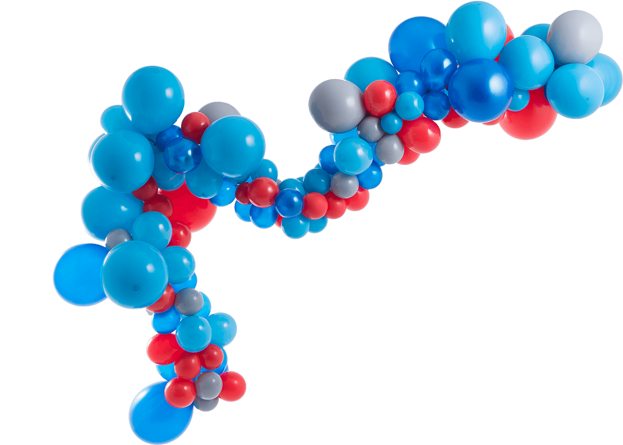 Toot Toot Balloon Garland Kit - Balloon (1400x1400), Png Download