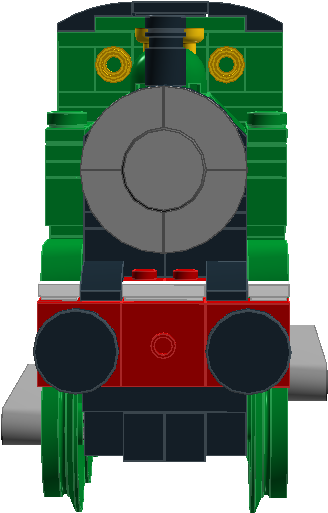 Thomas The Tank Engine Green Colored - Train (1354x738), Png Download