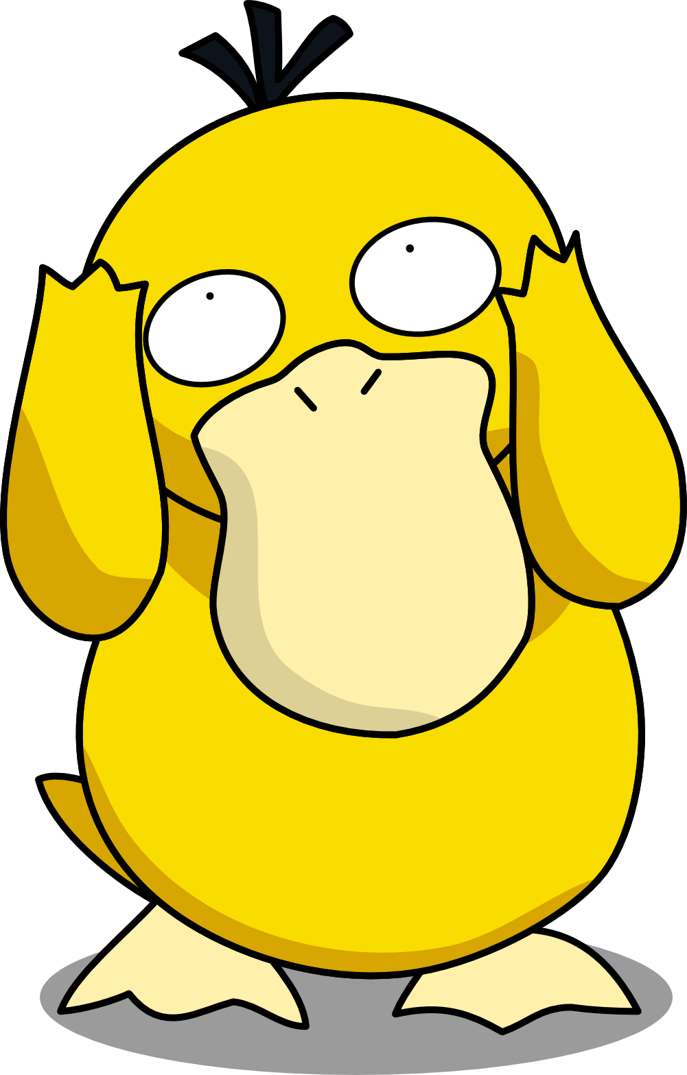 Silly Psyduck By Mighty355 - Psyduck Pokemon (1001x1566), Png Download