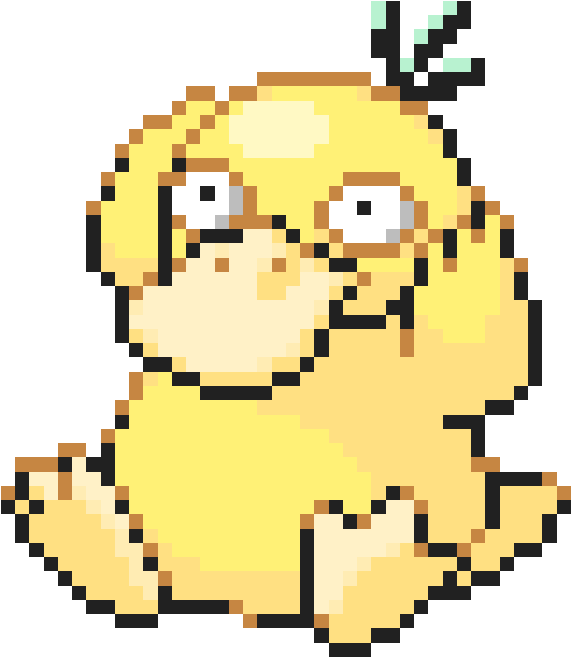 Psyduck - Psyduck Pixel (1200x1200), Png Download