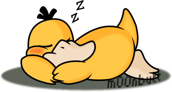 Sleepy Psyduck - Sleep (567x303), Png Download