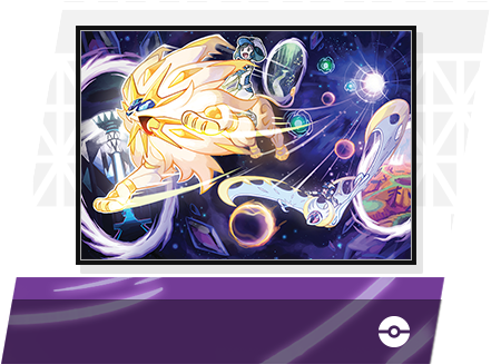 Solgaleo Lunala Wormhole Art Promo - Pokemon Ultra Sun Ultra Moon Poster (444x348), Png Download