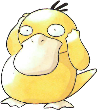 054psyduck Rg - Pokemon Psyduck (412x465), Png Download