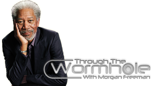 Through The Wormhole Tv Show Image With Logo And Character - Through The Wormhole Png (500x281), Png Download