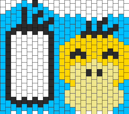 Psyduck Ipod Touch Case Bead Pattern - Ipod Touch (504x445), Png Download