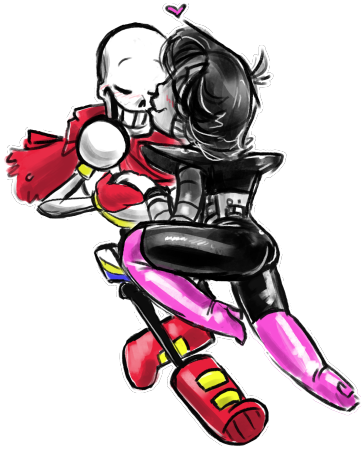 Papyrus X Mettaton - Art (500x523), Png Download