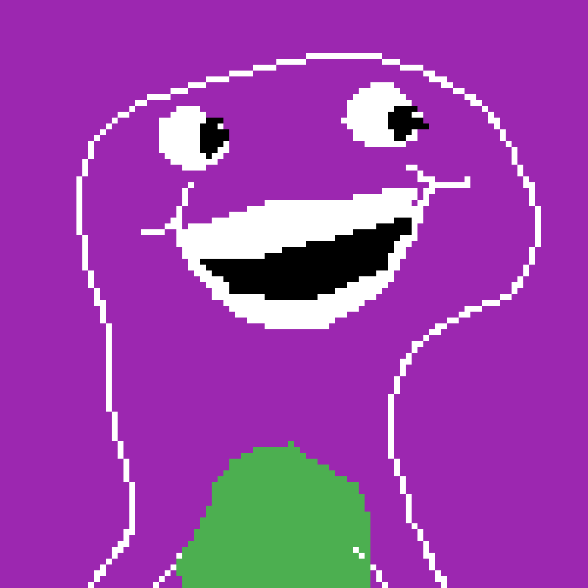 Barney The Dinosaur - Smiley (1200x1200), Png Download