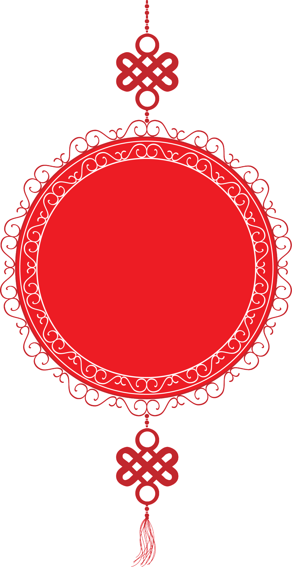 Red Chinese Knot Png Element - Chinese New Year (1024x1989), Png Download