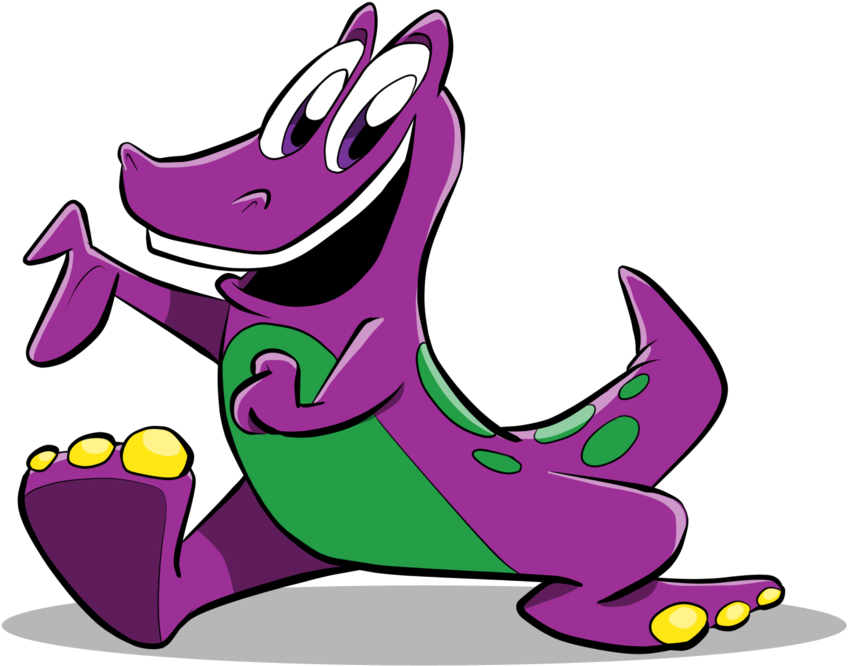Svg Library Download A Redesign By Joeywaggoner On - Wiggles Barney Deviantart (1024x720), Png Download