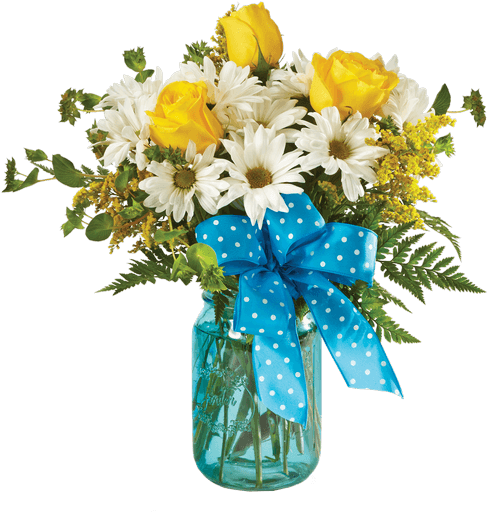 Vintage Meadow With Roses - Vintage Flowers Vase Png (500x611), Png Download