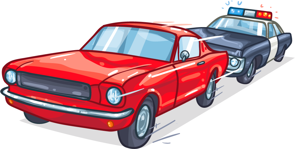 Car Chase - Car (1024x1024), Png Download