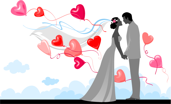 Wedding Nice Drawing Png - Transparent Clipart Wedding Png (721x440), Png Download