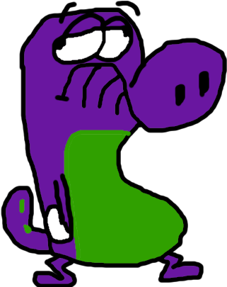 Clip Library The By Neapolsledgehammer On - Barney Real (387x405), Png Download