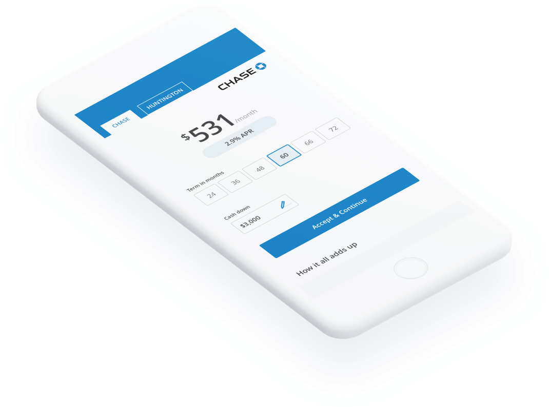 Autofi Convert Leads Into Buyers Png Chase Auto Buying - One Time Password Mobile App (1070x794), Png Download