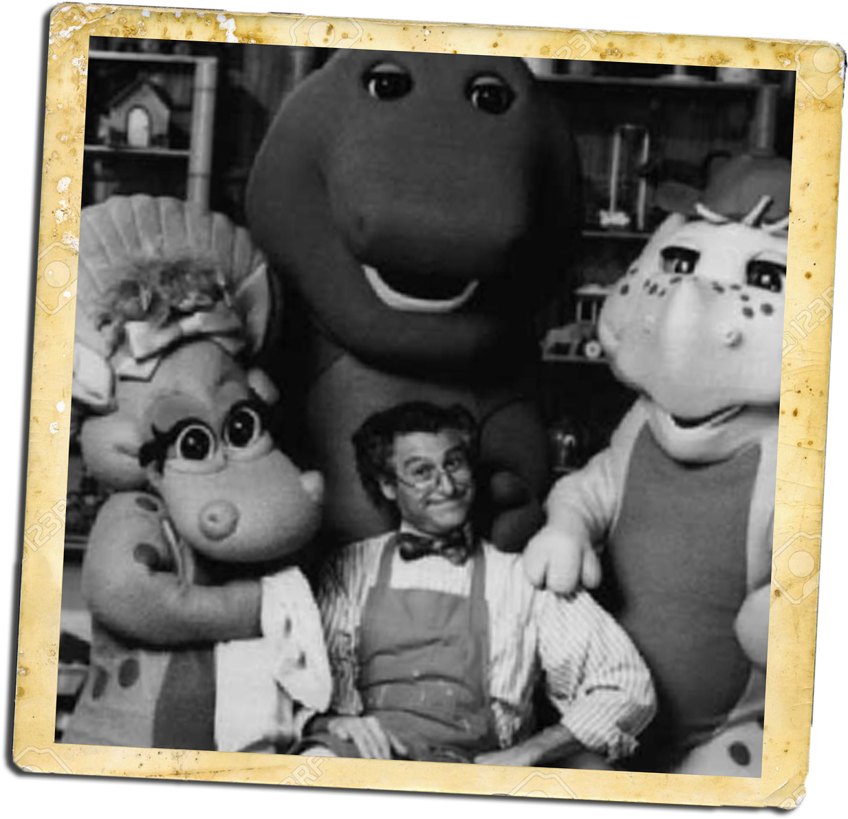 Barney The Dinosaur, The Big Purple Singing Dinosaur - Barney Big Surprise Cast (1300x1265), Png Download