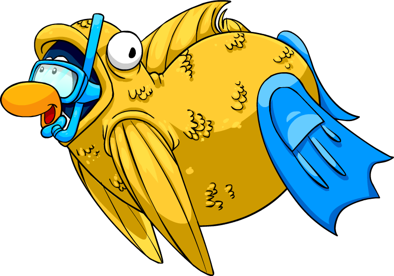 Fish Penguin - Postcard (789x554), Png Download