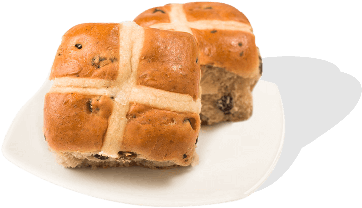 Premium Fruit Hot Cross Bun - Hot Cross Buns Png (900x600), Png Download