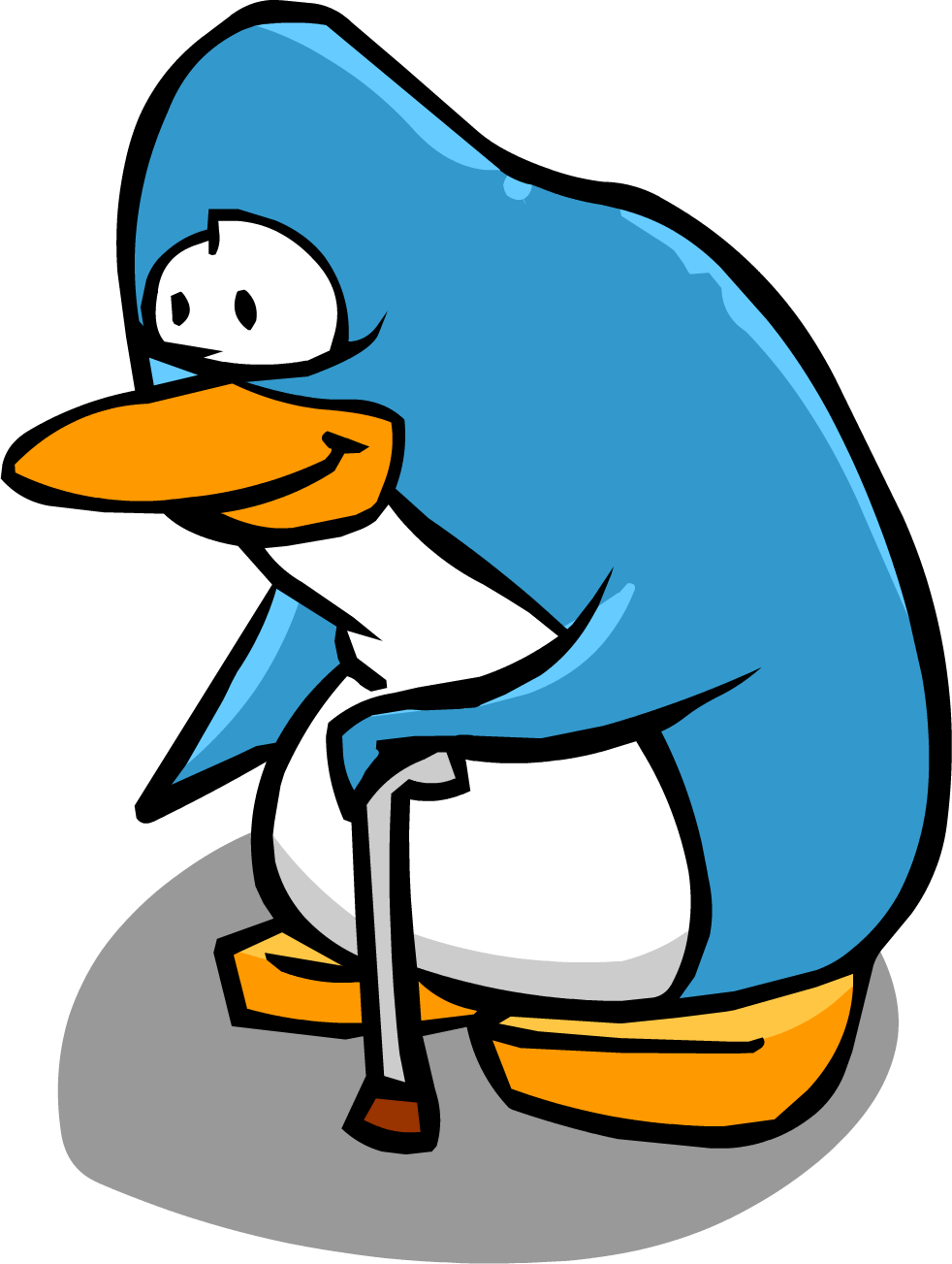 Oldpenguin - Club Penguin Old Penguin (982x1303), Png Download
