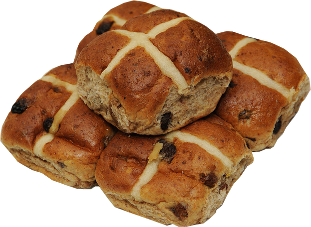 Hot Cross Buns, Web Design, Graphic Design, Website - Food With Transparent Background (624x456), Png Download