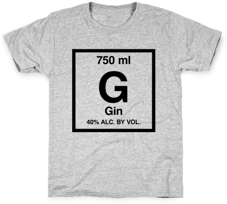 Gin Element Kids T-shirt - Wedding T Shirts (484x484), Png Download