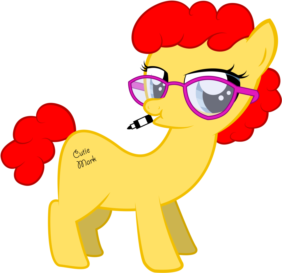 Dabestpony, Earth Pony, Glasses, Janet, Lidded Eyes, - Janet Perlstein (1024x1024), Png Download