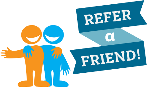 Friend Png - Refer A Friend Promo (530x307), Png Download